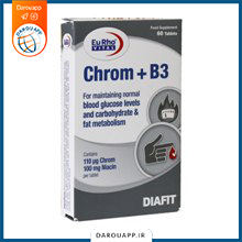 قرص کروم و ویتامین B3 یوروویتال 60 عدد