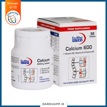 قرص کلسیم و ویتامین D3 یوروویتال