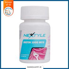 قرص بیوتین 1000 میکروگرم نکستایل 60 عدد