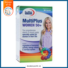 کپسول مولتی پلاس بالای 50 سال بانوان یوروویتال 60 عدد